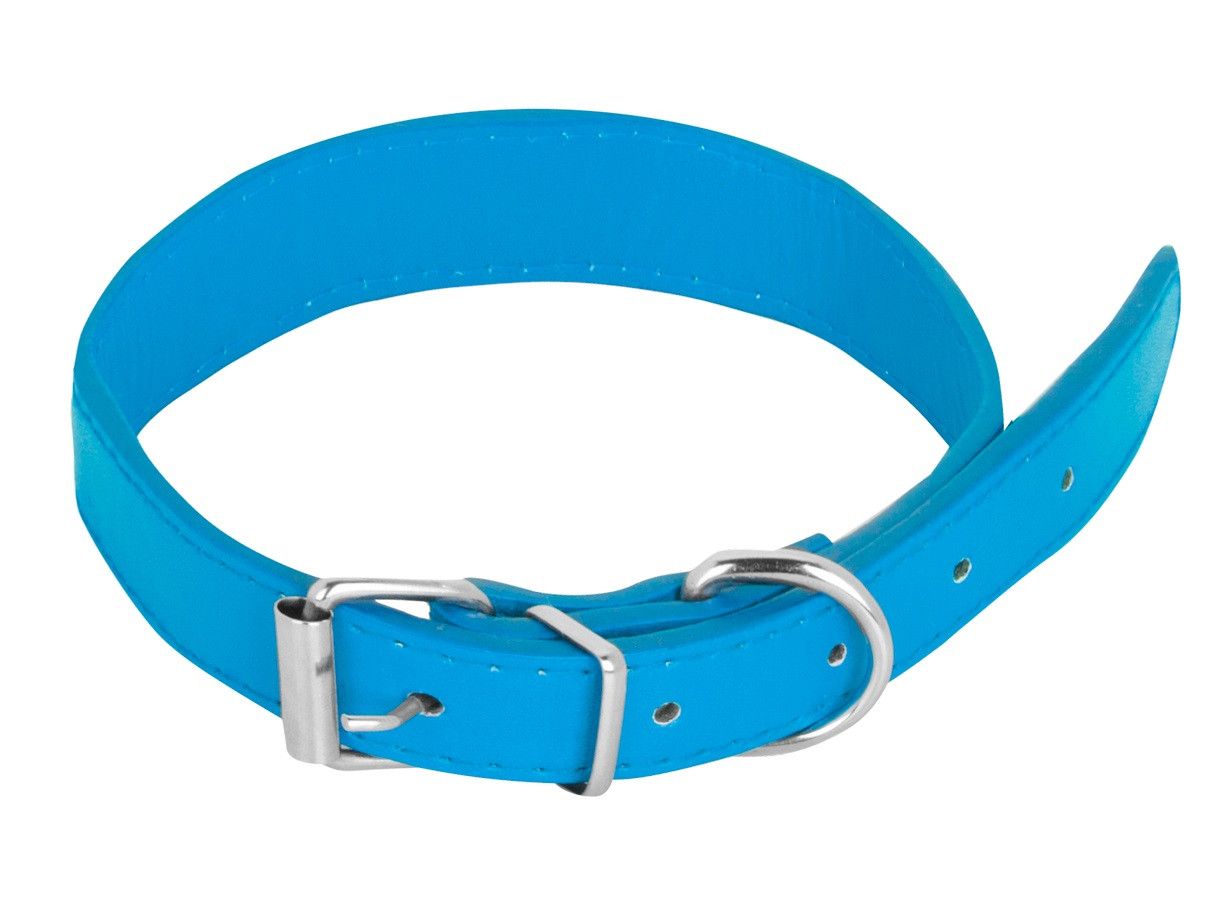 Hu Basic Collar PU mėlynas Antkakliai, pavadėliai ir kita
