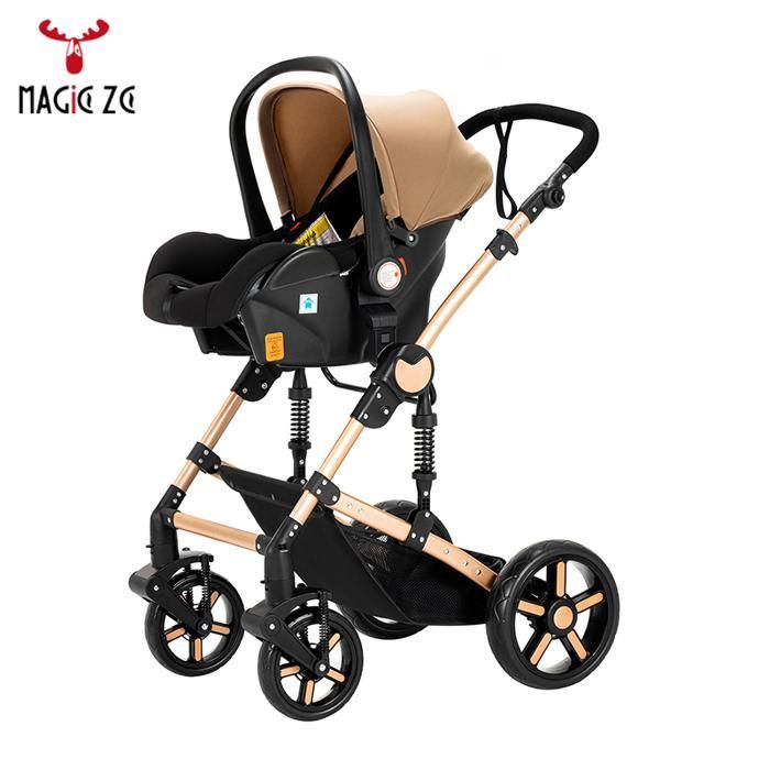Poussette 3 en 1 Magic ZC  Poussette cosy voyag Poussette pour nouveau-né Poussette trio Poussette bebe avec nacelle pliable un