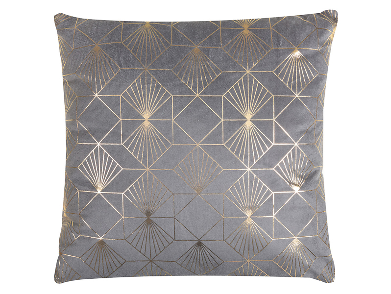 Poduszka dekoracyjna Galactica 45x45 cm szaro-złota