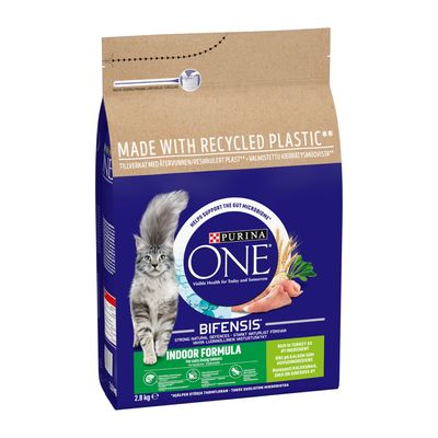 PURINA ONE Indoor Formula Indyk i pełne ziarna sucha karma dla kotów