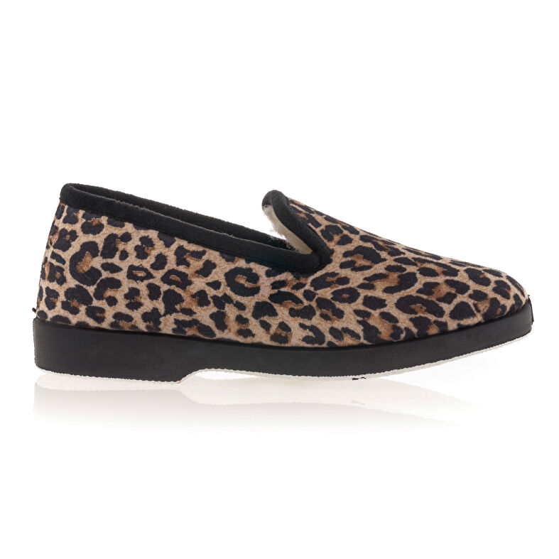 Pantuflas marrones para mujer