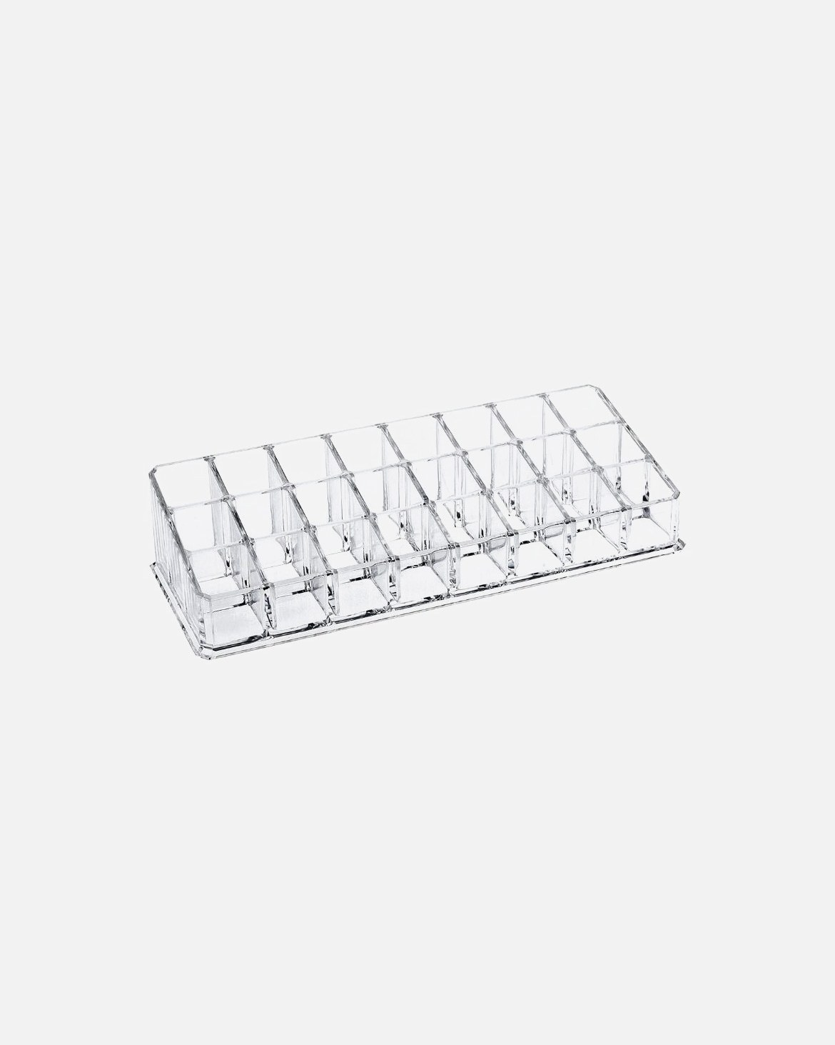 UNIQ Beautycase makiažo organizatorius lūpų dažams su 24 skyreliais – U302 – permatomas