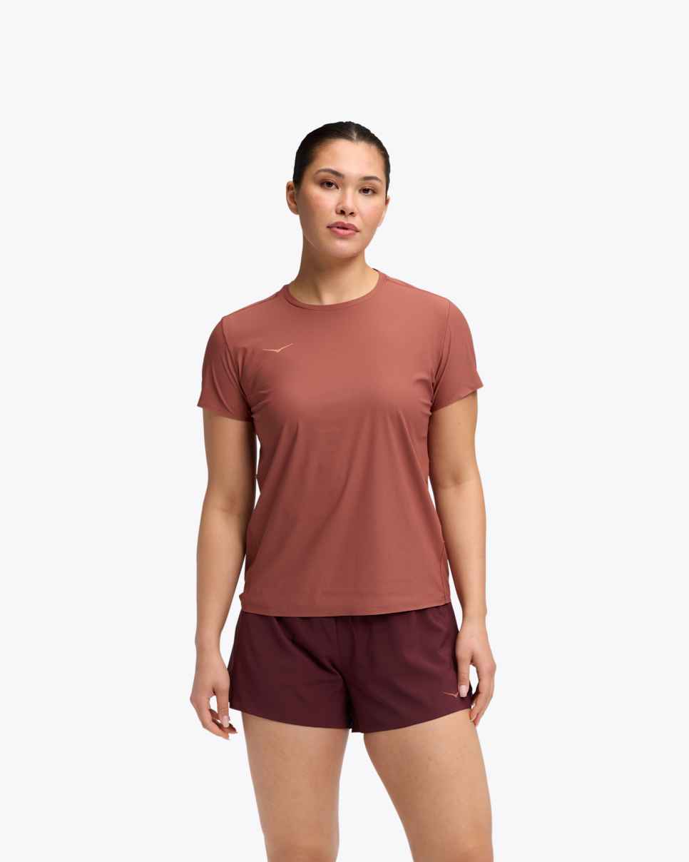 HOKA Airolite Short Sleeve 2.0 Rouge