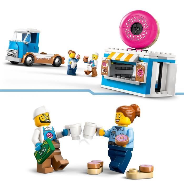 LEGO City 60452 Donut Food Truck - Building toy for boys aged 5 and up