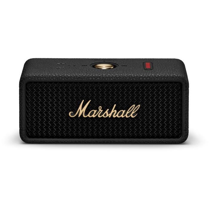 MARSHALL EMBERTON III - Altavoz inalámbrico portátil - Más de 32 horas de duración de la batería - Bluetooth - Negro y latón