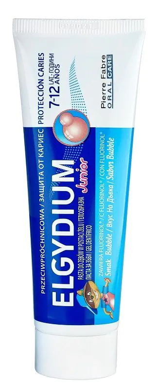 Elgydium Bubble Przeciwpróchnicowa pasta dla dzieci, 7-12 lat