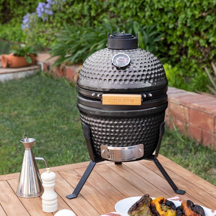 Ceramic Smoker Barbecue - Create - Kamado BBQ - Versatile - Charcoal Saving