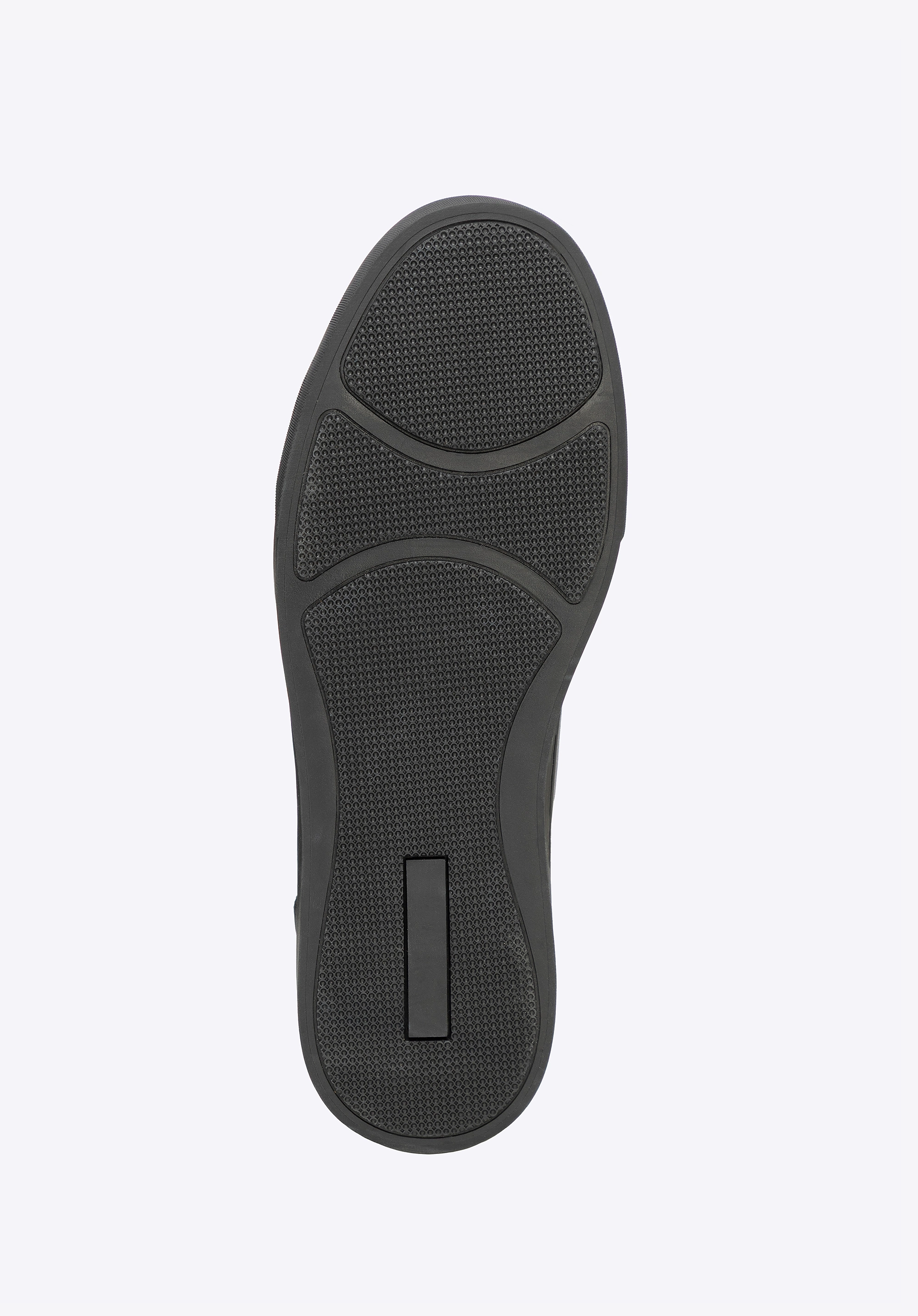 Męskie sneakersy ze skóry naturalnej wsuwane czarne
