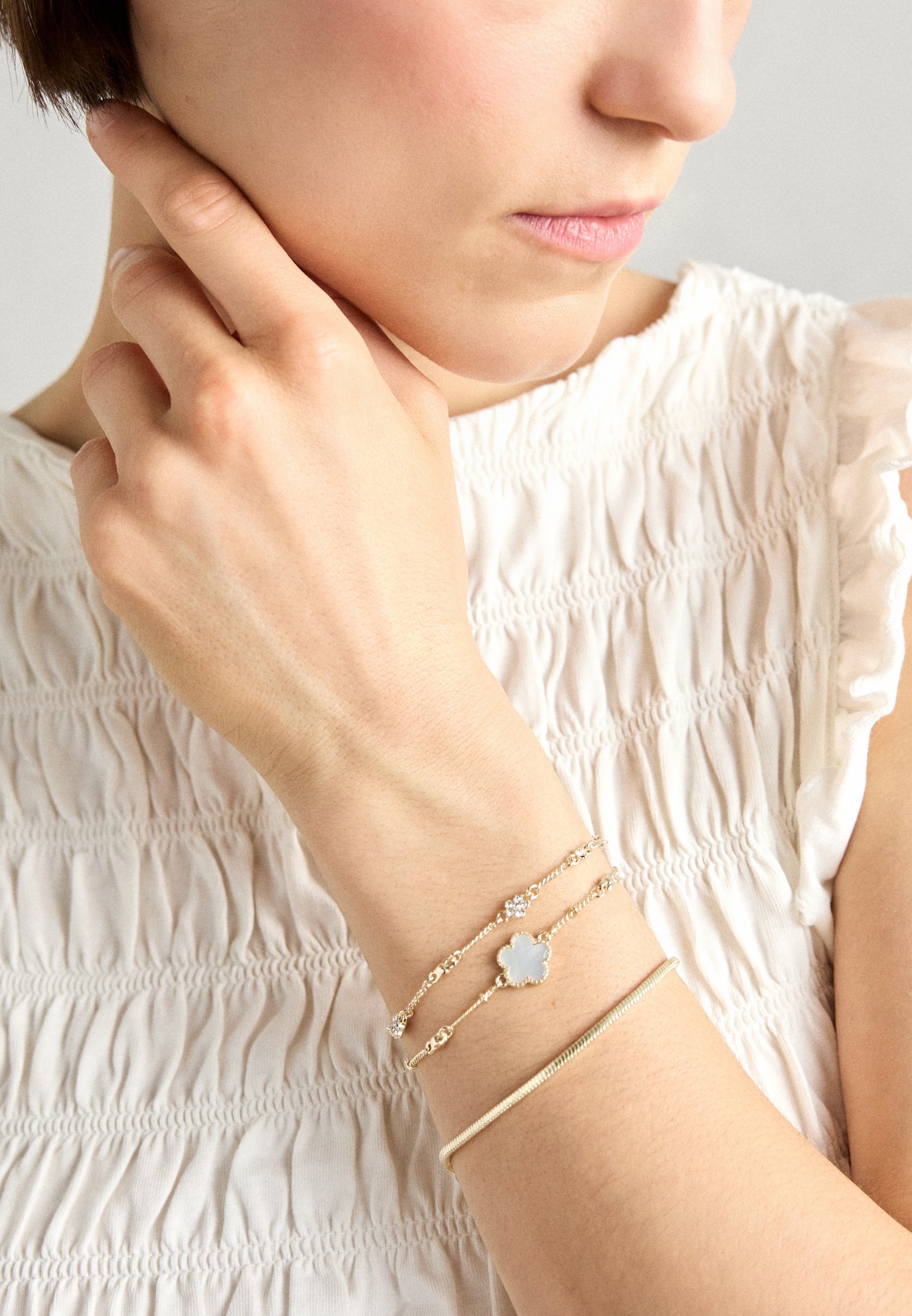 Anna Field 3-delige set - Armband - goudkleurig