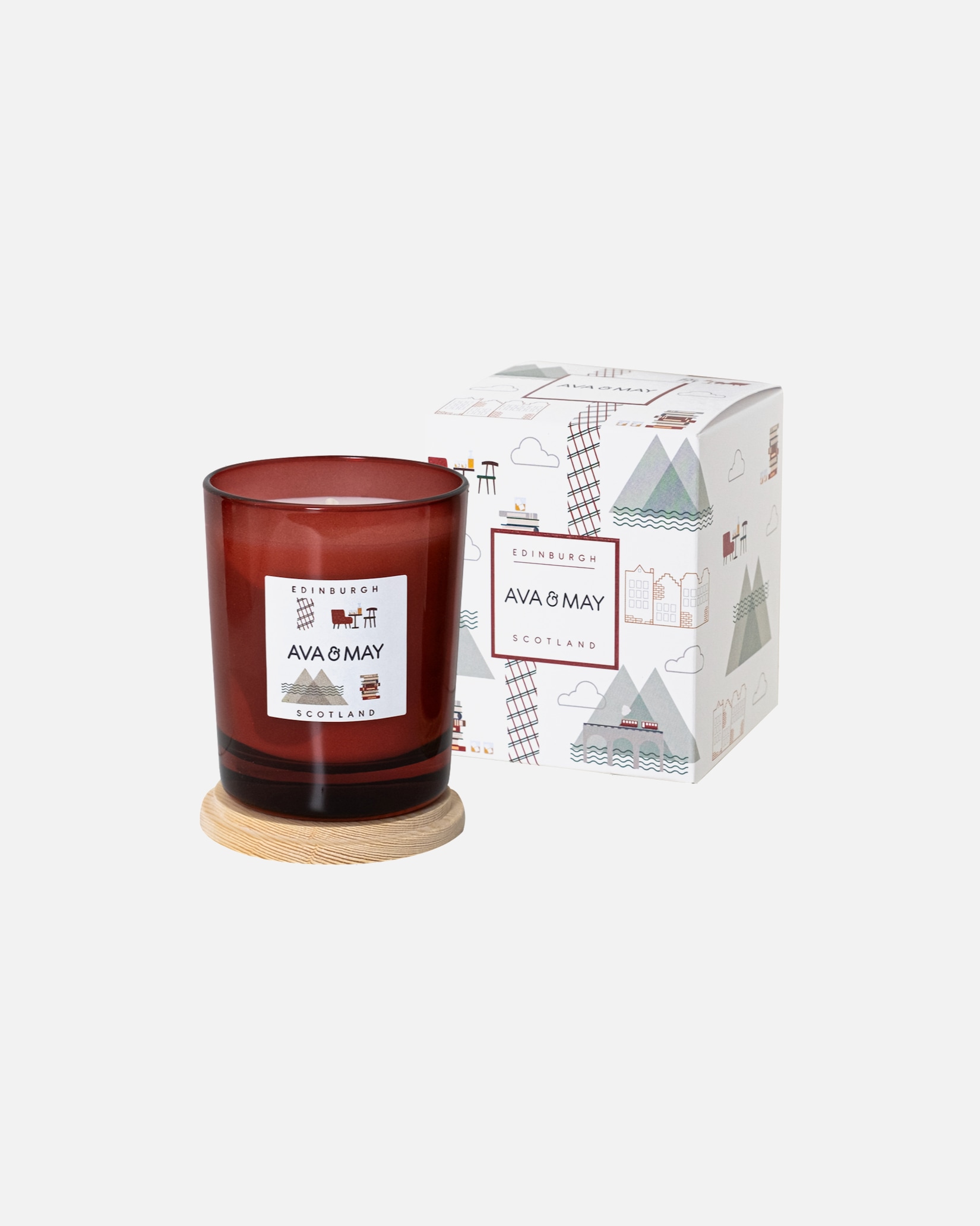 AVA & MAY Bougie parfumée Édimbourg