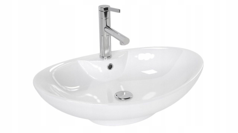 Umywalka Ceramiczna Nablatowa Rosa 65 Cm