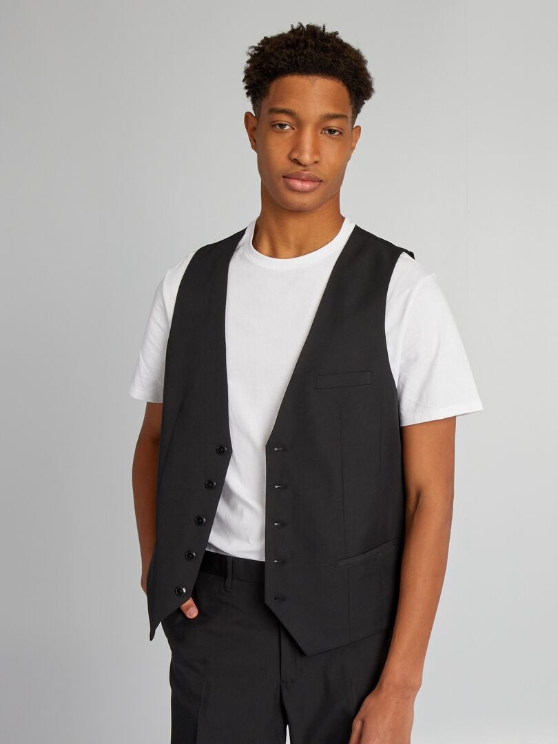 Vliespak voor personen langer dan 190 cm - zwart