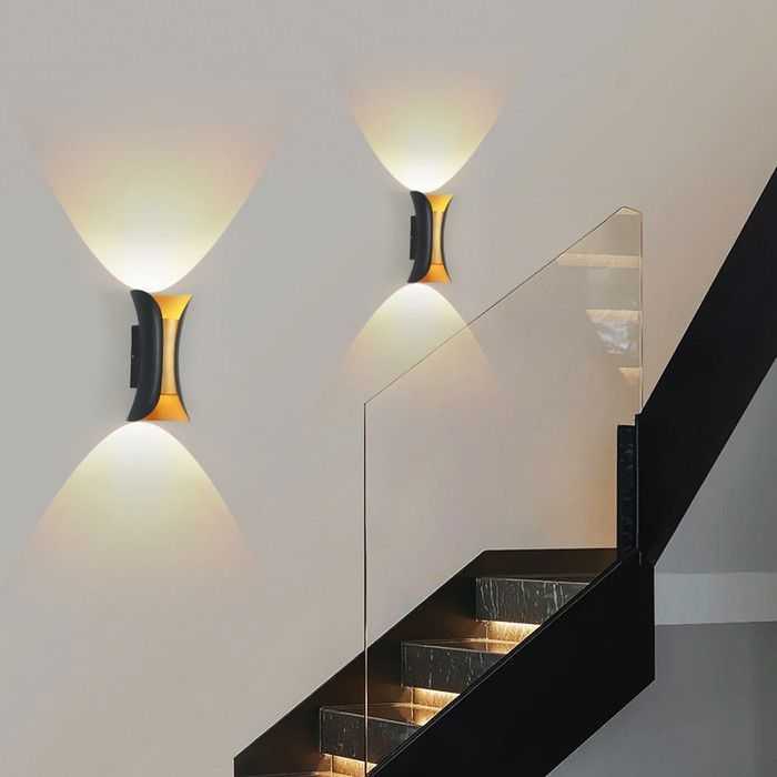 DELIPOP Applique Murale LED Exterieur -10W 3000K Etanche IP65 - Decoration Applique pour Jardin Terrasse Patio - Éclairage