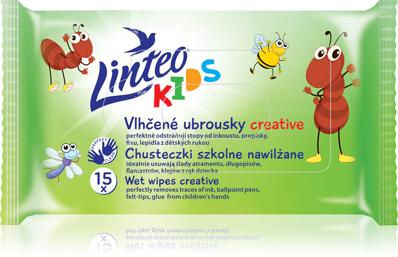 Linteo Kids Kreativní vlhčené ubrousky pro děti