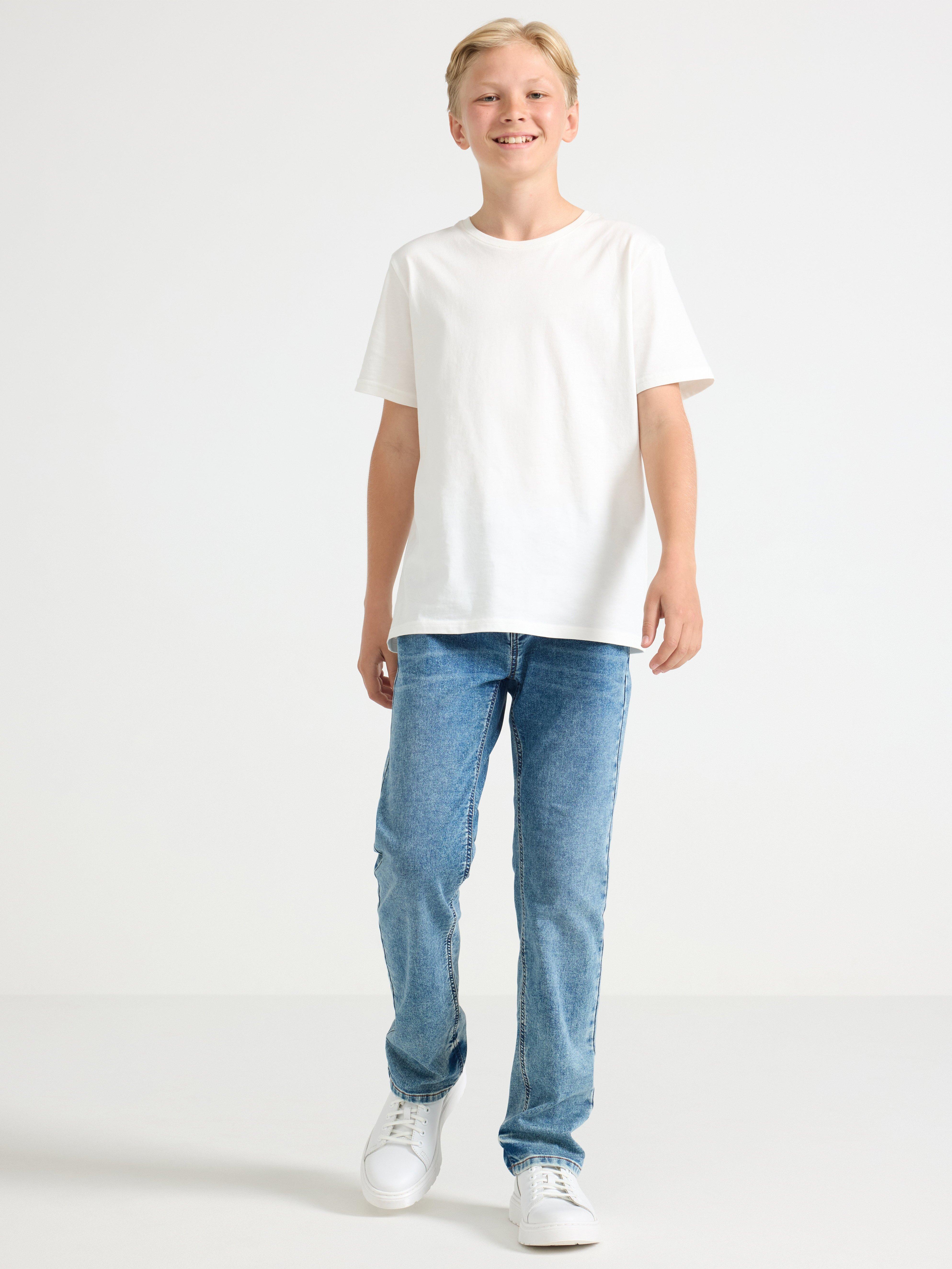 STAFFAN Calça jeans reta em malha com cintura normal. Denim