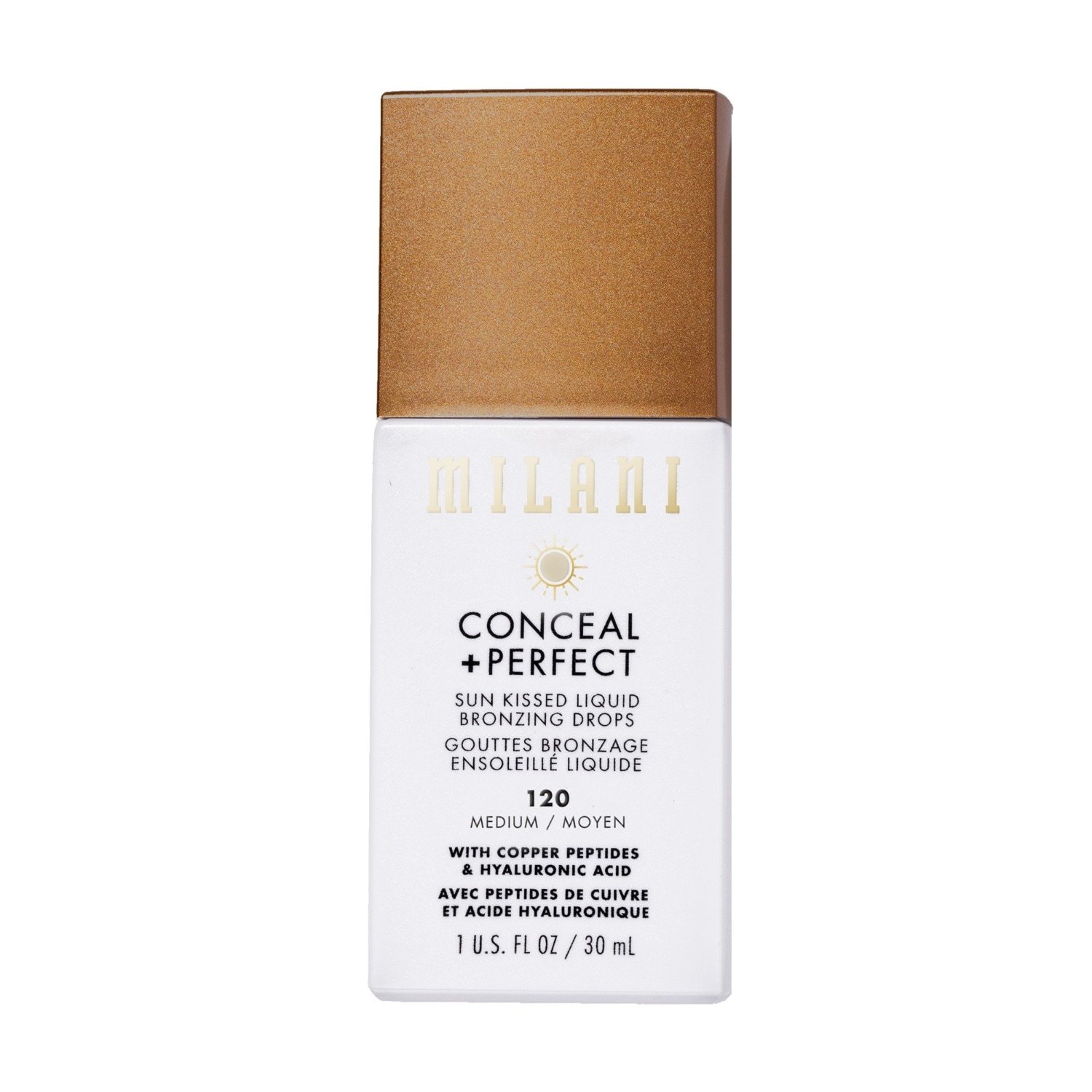 Milani Bronzer Conceal + Perfect Sun Kissed tekutý bronzer - 30 ml