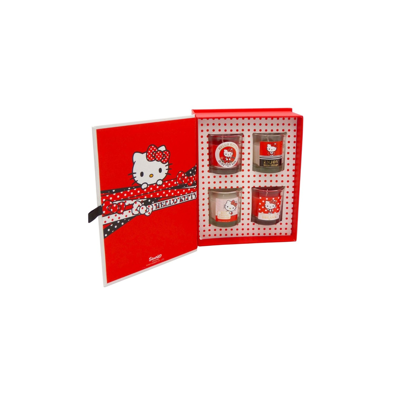 Take a Candle Hello KittyCoffret de 4 bougies parfumées 30 g