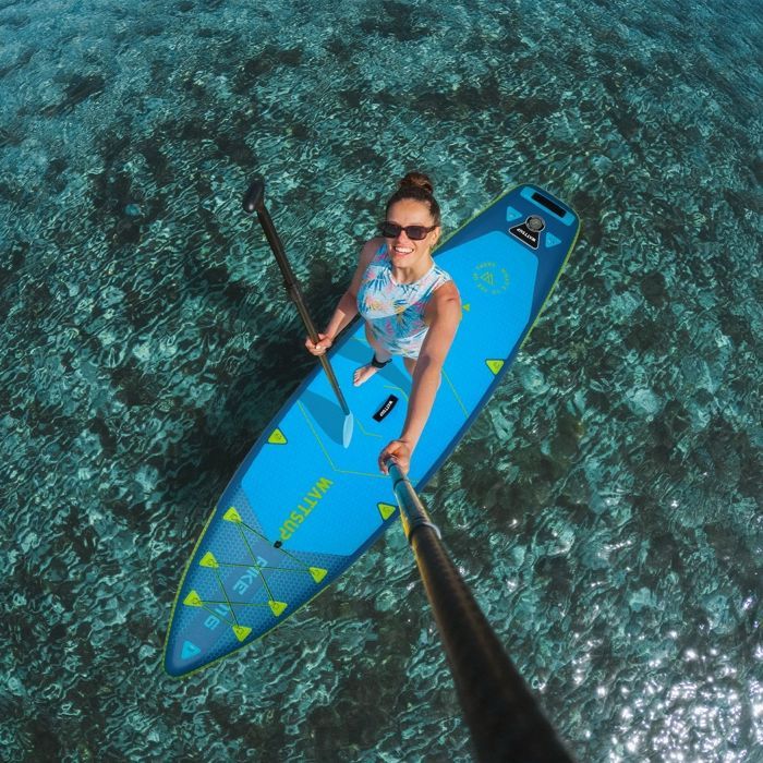 Stand Up Paddle WATTSUP gonflable Pike 11'6 - Mixte - Bleu/ Vert - 1 place - 13,5 kg