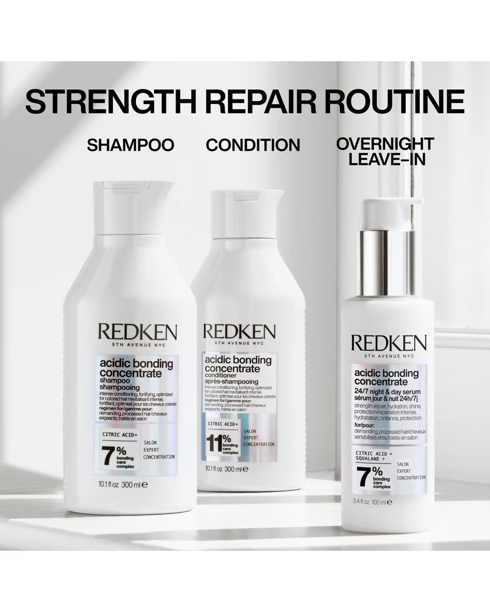 Ser REDKEN Acidic Bonding Concentrate 24/7 zi și noapte - pentru păr deteriorat