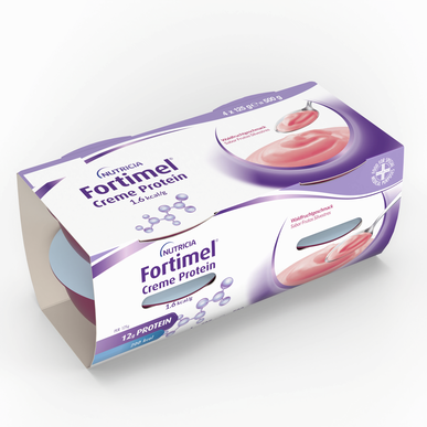 Fortimel Pack Creme Protein Metsämarjat Runsasenergiainen ja proteiinipitoinen ravintolisä 4 x 125 g 4 x 125 g
