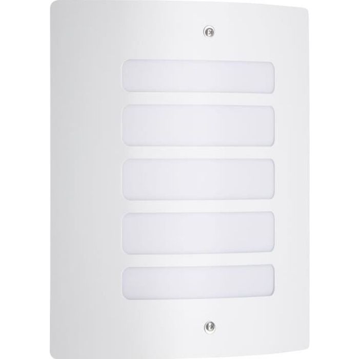 Aplique de exterior TODD - BRILLANTE - Blanco - Metal y plástico - Casquillo E27, máx. 60 W