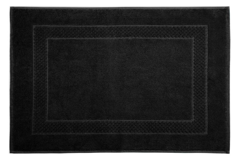 Dywanik łazienkowy 60x90 Caleb czarny bawełniany 650g/m2