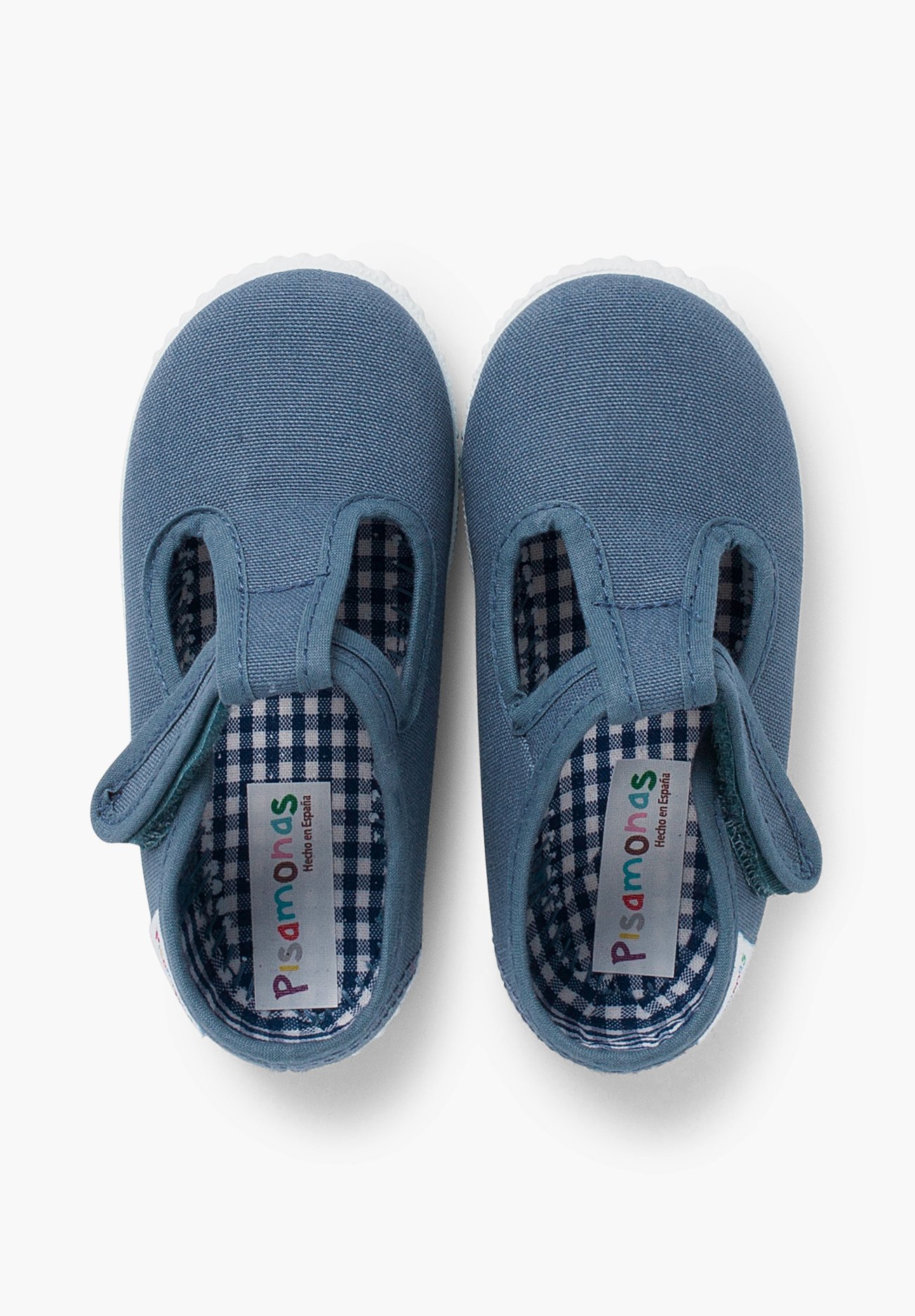 Pisamonas sko med stropper - denimblå