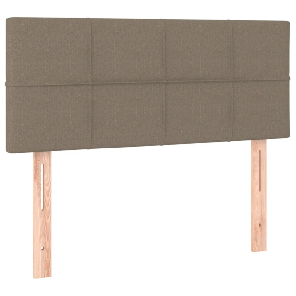 Wezgłowie Taupe 80 cm Tkanina Low vidaXL