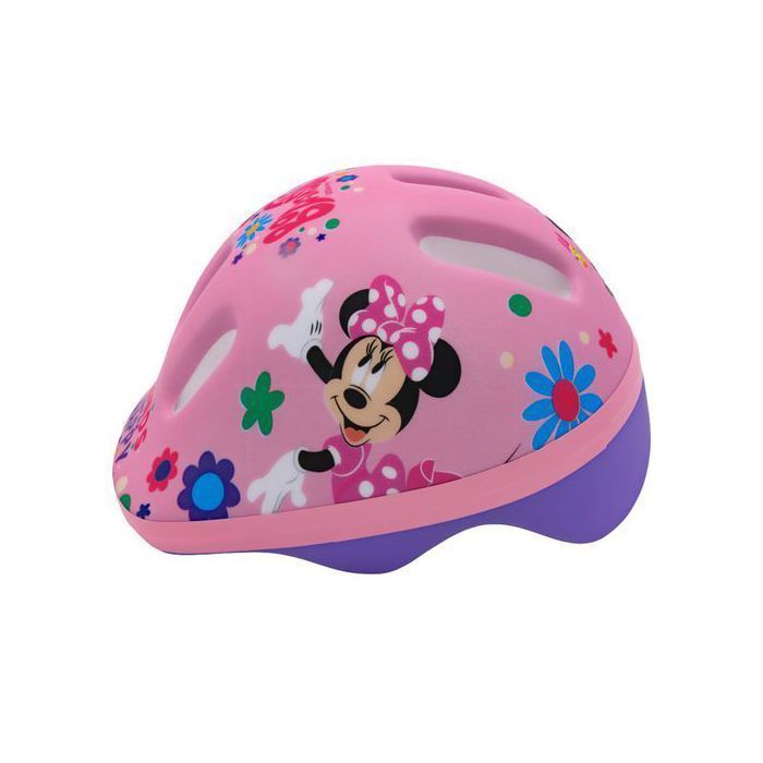 DISNEY Minnie Mouse Casque de vélo sécurisé pour fille, réglable 44-48 cm