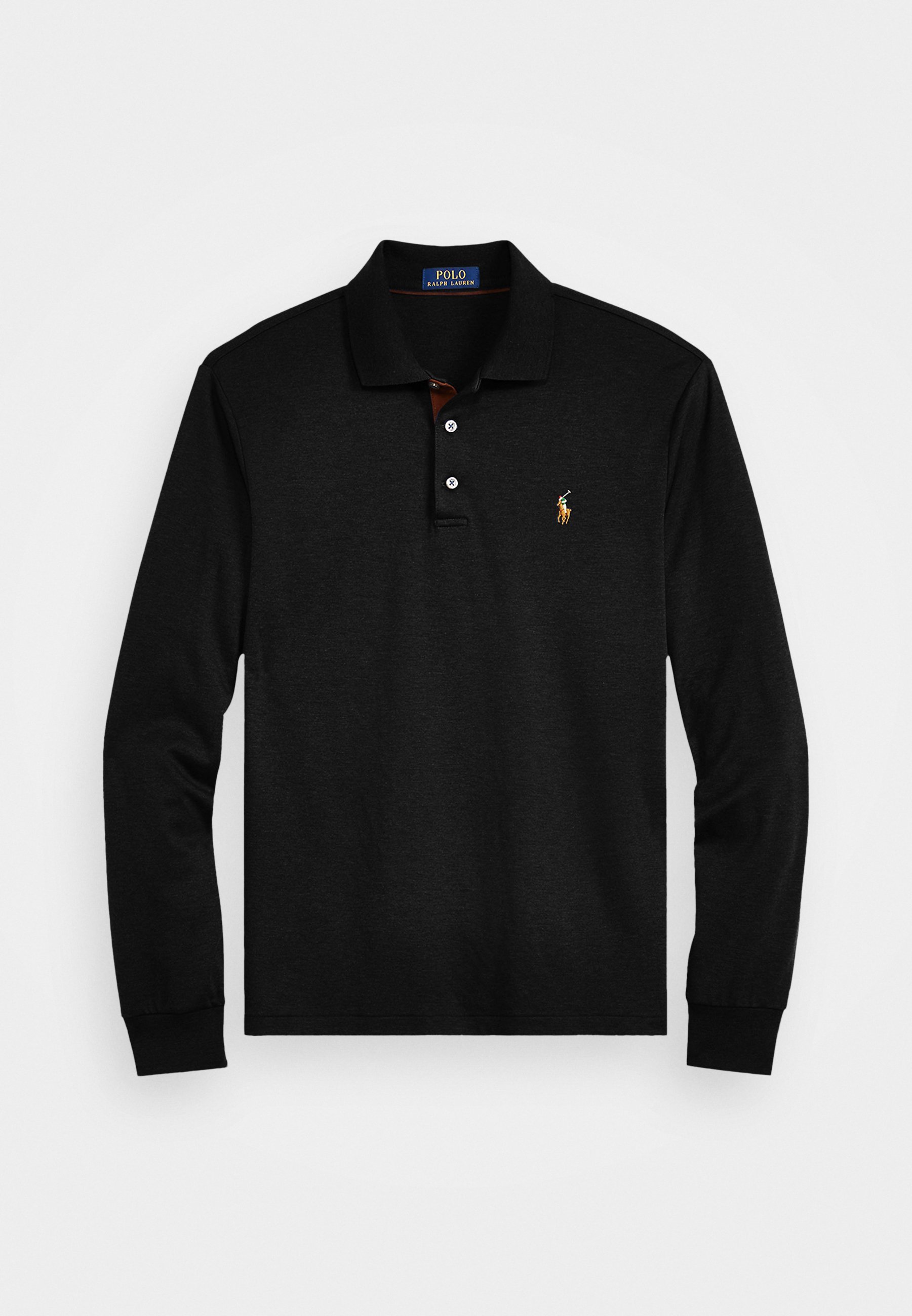 Polo Ralph Lauren CUSTOM SLIM FIT MACIA CAMISA polo de algodão - Camisa de manga comprida - preta