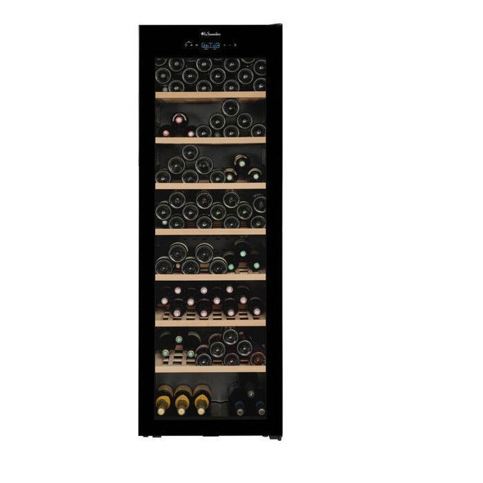 CLASSIC185 – Cave à vin – La Sommelière – 185 bouteilles – 2 zones – 59,5 × 60,5 × 172,2 cm – Classe G – 38 dB