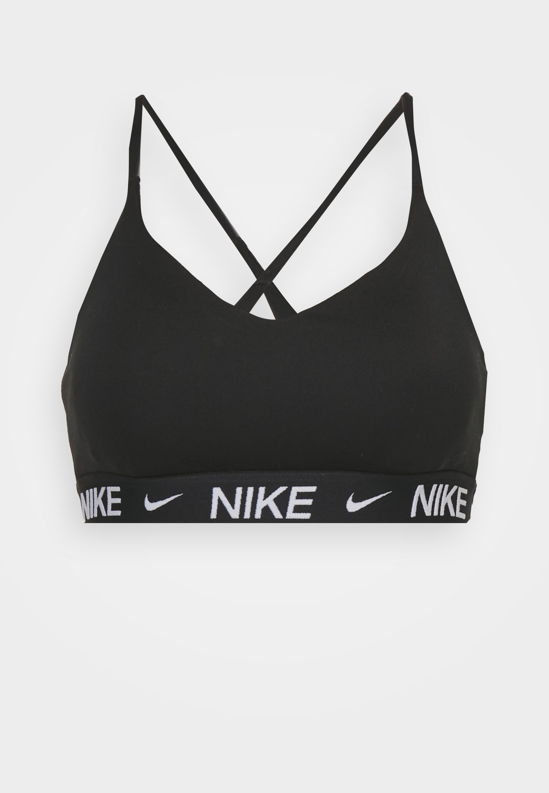 Nike Performance INDY BRA - Sportbeha met lichte ondersteuning - zwart/wit