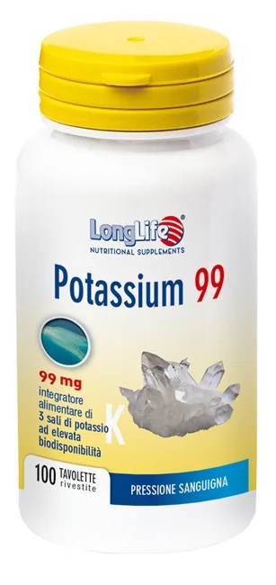 LONG LIFE LongLife Kalium 99 Voedingssupplement voor de spieren 100 tabletten Krampen en vermoeidheid