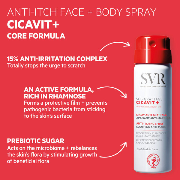 SVR CICAVIT+ SOS Spray Ultrarrápido para el Alivio del Picor 40 ml