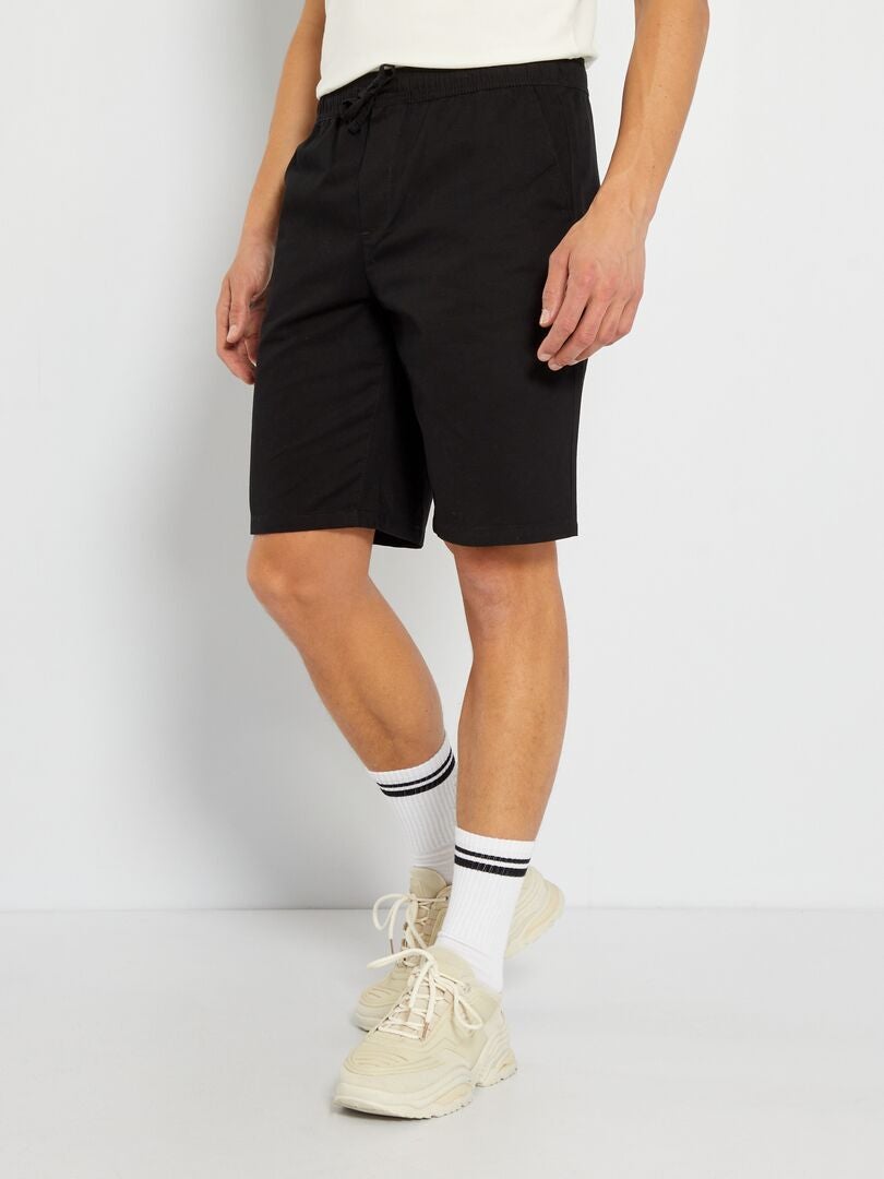 Bermuda chino reta - Preta