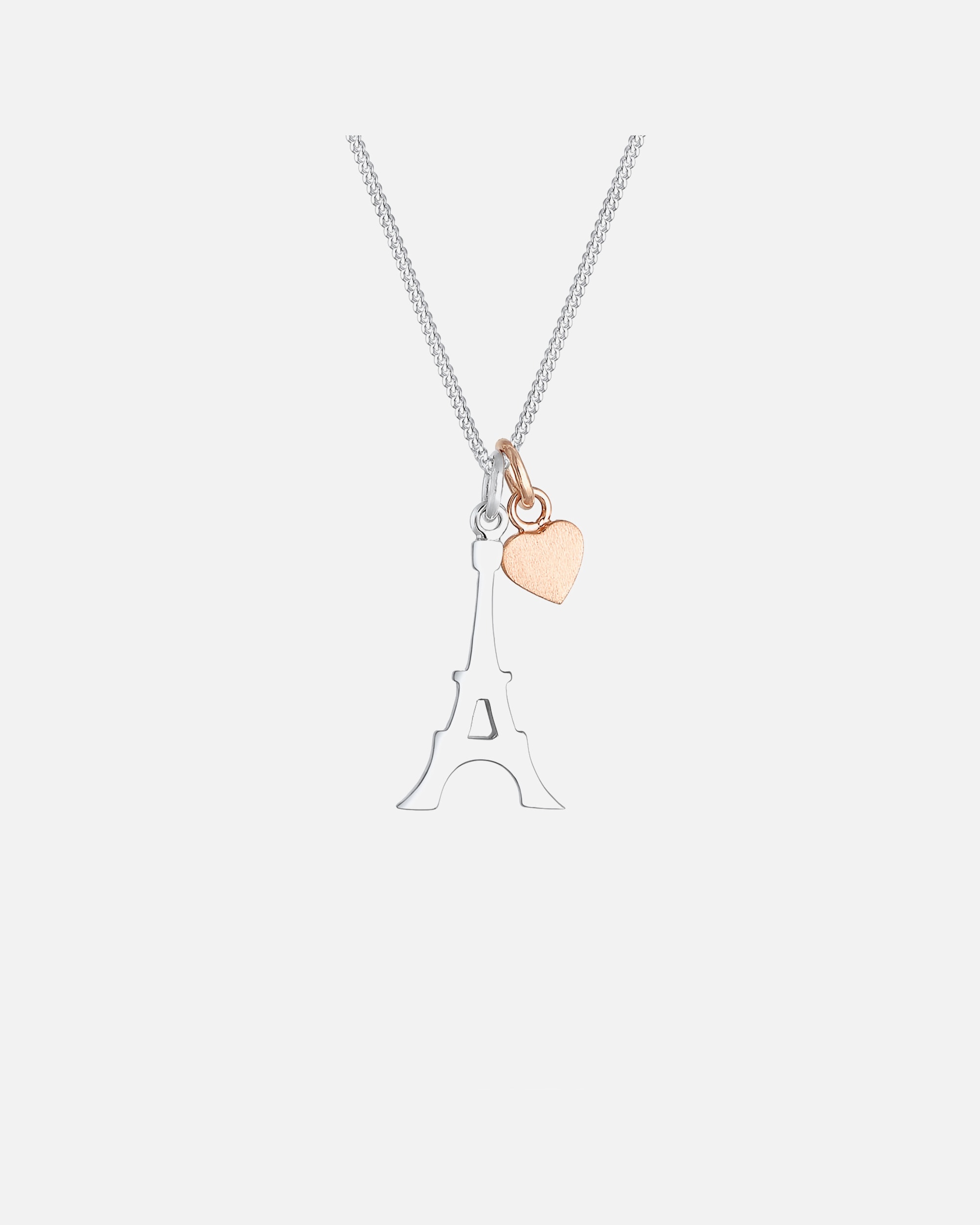 Elli Femme Tour Eiffel Coeur - (925/1000) Argent