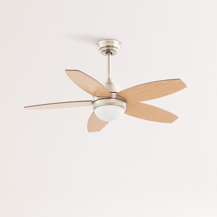 Ventilador de techo - Create - WIND FLOWOOD - Silencioso - Ø108 cm - Con luz