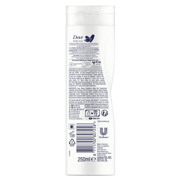 Dove Body Love losion za tijelo za intenzivnu njegu 250 ml