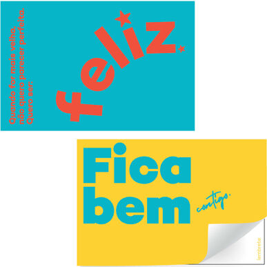 SEM MARCA Conjunto Postais Wells Fica Bem Contigo      14 un 14 un