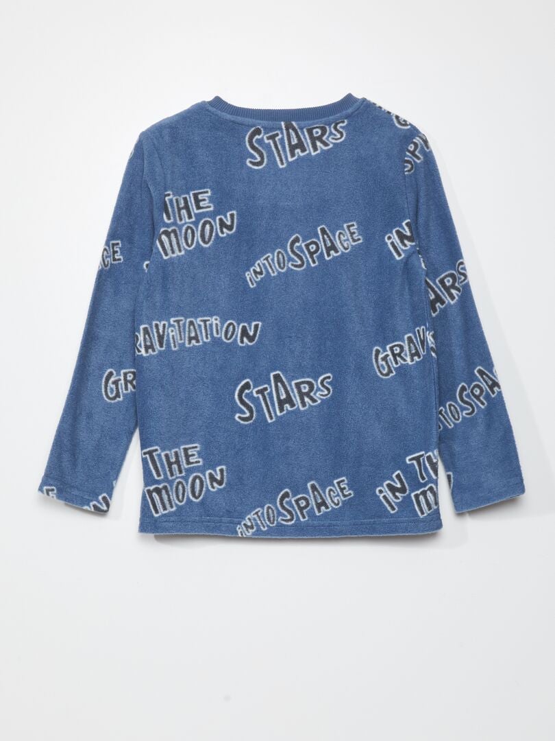 Fleece sweatshirt - blauw
