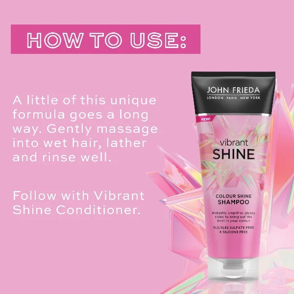 John Frieda Vibrant Shine šampon pro lesk barvy 250ml