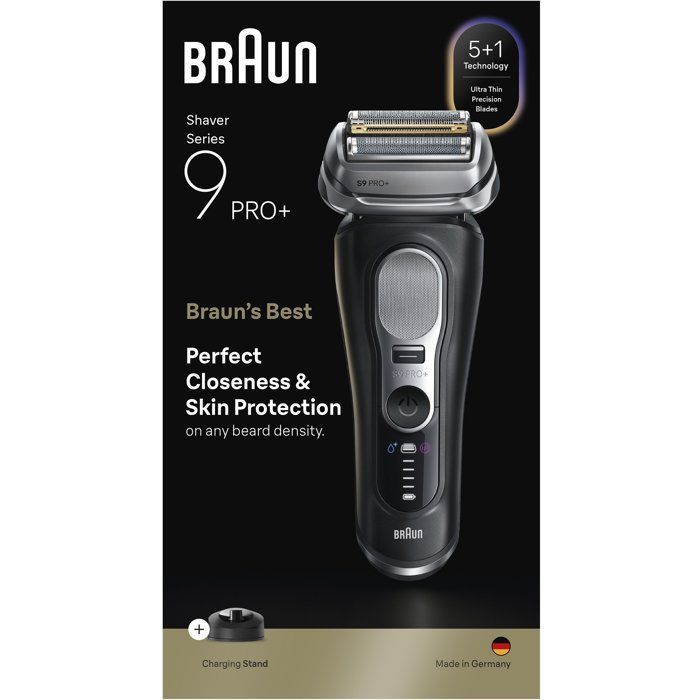 Elektrorasierer – BRAUN – Serie 9 9610s – 240 V – 60 Min. Akkulaufzeit – Schwarz