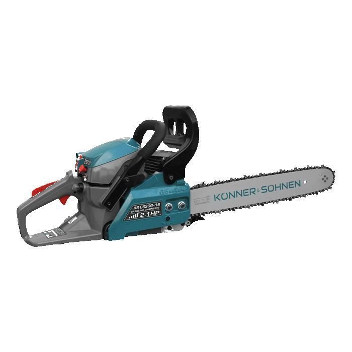 Tronçonneuse à essence Könner & Söhnen  KS CS20G-16 - 1600 W - guide-chaîne de 40 cm - frein à inertie et bouton STOP automatique