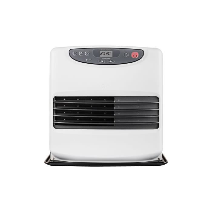 Riscaldatore elettronico a cherosene - QLIMA - SRE 9046C2 - Fino a 54 m² - Serbatoio da 9 litri - Silenzioso - Nero e bianco