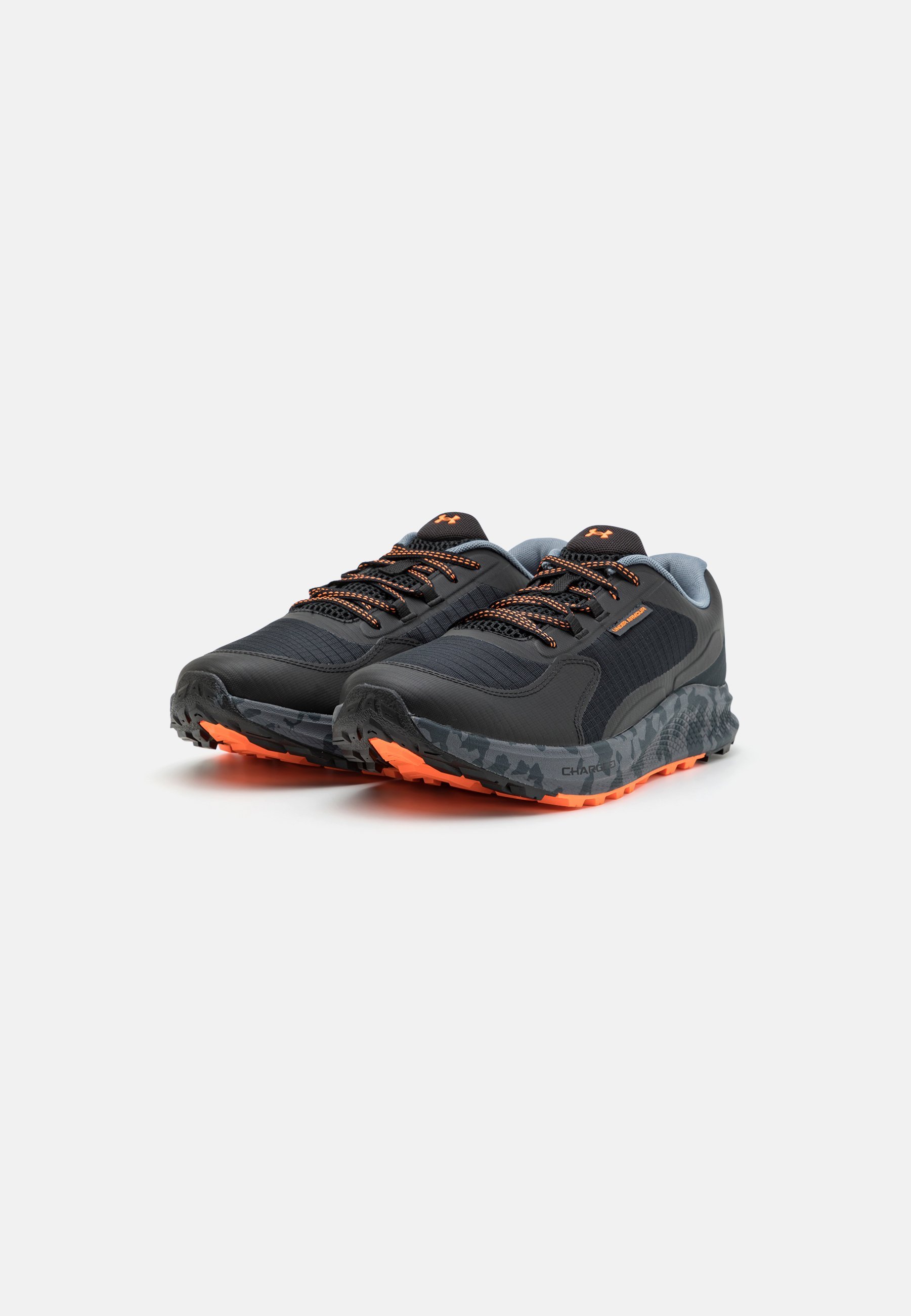 Under Armour BANDIT TRAIL 3 - Trailrunning schoenen - zwart/oranje explosie