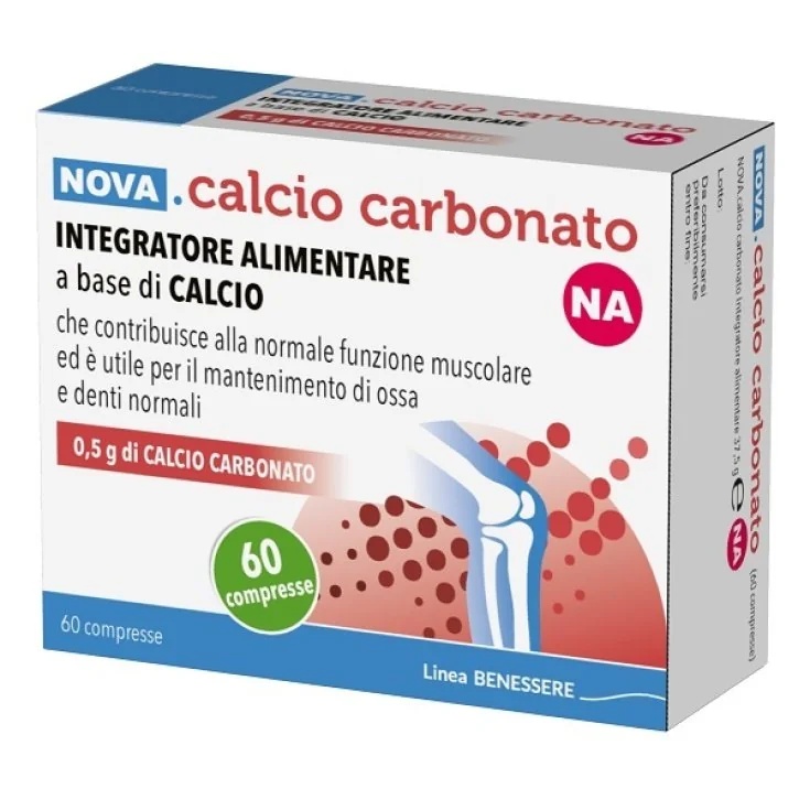 Nova Argentia Nahrungsergänzungsmittel mit Calciumcarbonat, 60 Tabletten à 0,5 g