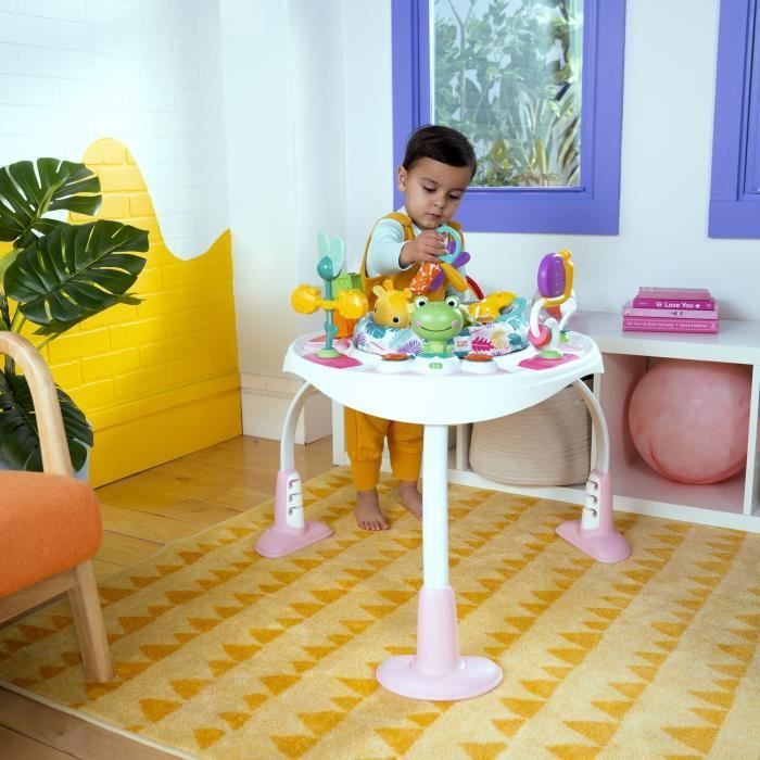 BRIGHT STARTS Trotteur/Table d'Activités 2-en-1 - Modèle Rose