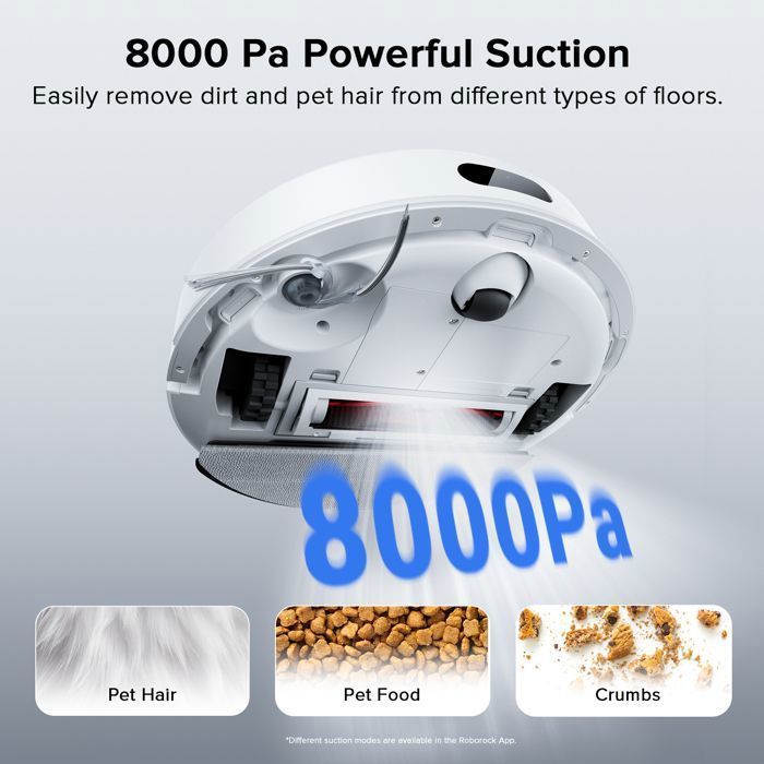 Roborock Q7 L5 Aspirateur Robot 8000 Pa ,3200mAh Jusqu'à 150 min, Double Anti-emmêlement, Navigation Intelligente avec LiDAR Précis