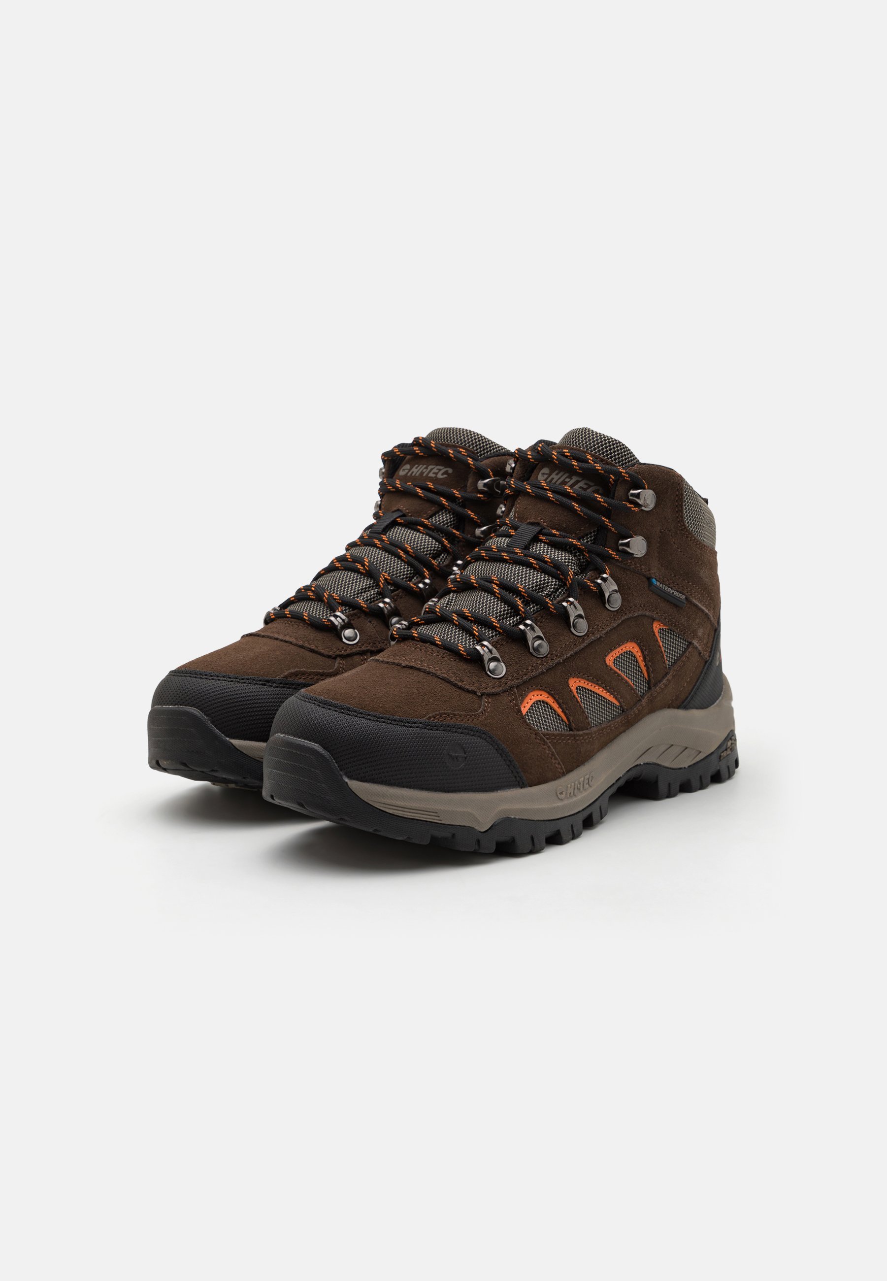 HI-TEC BANDERA EXPEDITION WP - Chaussures de randonnée - Tour Eiffel/kaki vintage/orange abricot