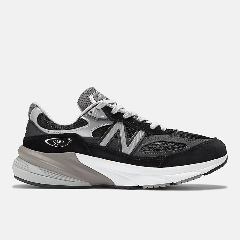 Damskie buty Made in USA 990v6 – czarne z białym